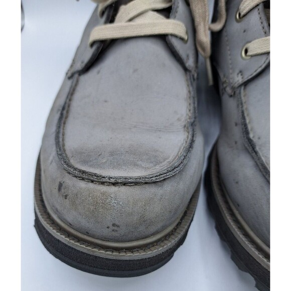 Sorel Boots Men's Size 11 Gray Madson Moc Toe Quarry Waterproof Leather Casual - Picture 7 of 16
